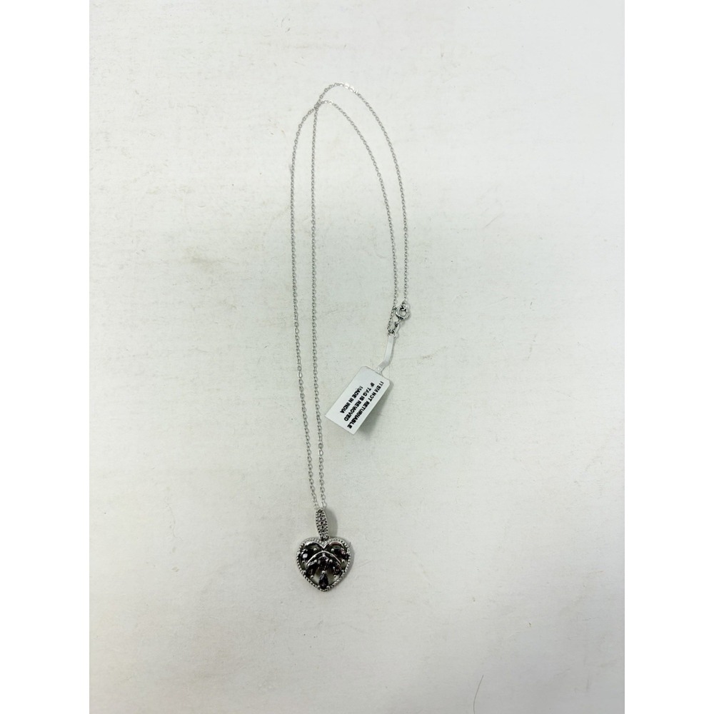 Shop LC Bekily Color Change Garnet Sterling Silver Heart Pendant & Chain 5025